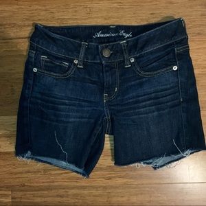 AE Dark Blue Jean Shorts